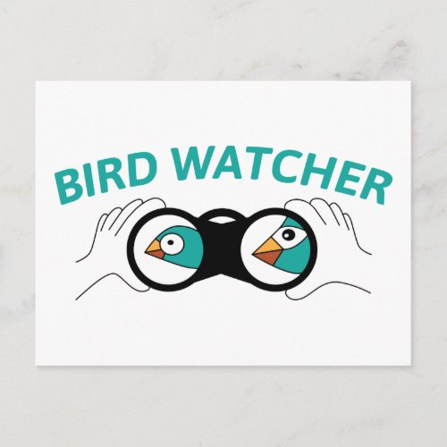 Bird Watcher Postcard