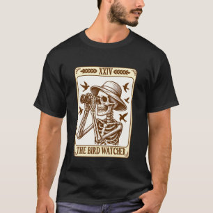 Bird Watching Bird Mom Skeleton The Bird Watcher T T-Shirt