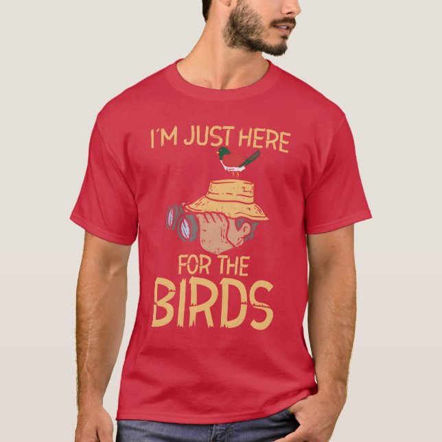Bird Watching Birding Binoculars Avian Feathered g T-Shirt (Front)