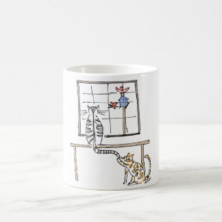 Bird Watching Cats Mug