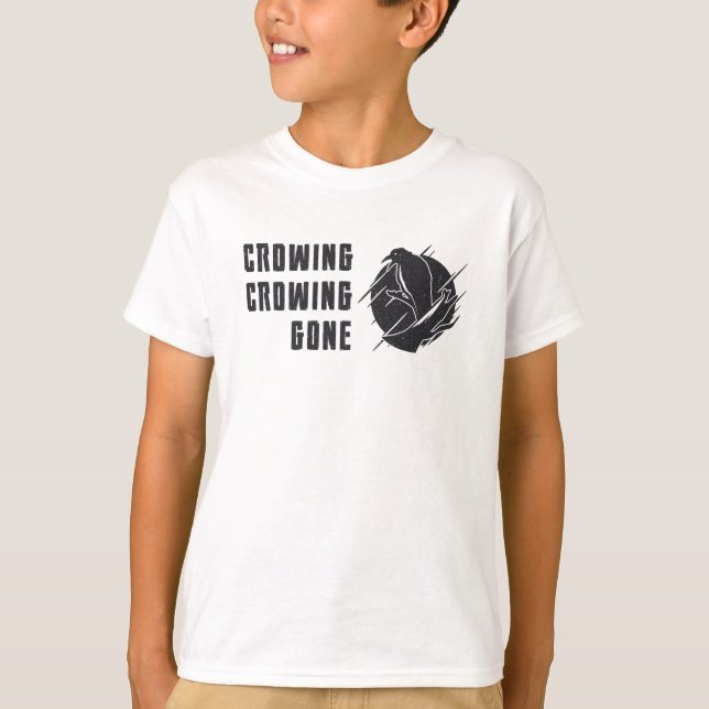 Bird Watching Crowing Gone Funny Bird Watcher T-Shirt (Front)