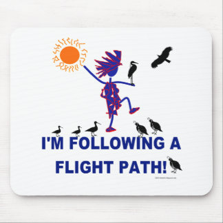 Bird Watching Flight Path Mouse Pad