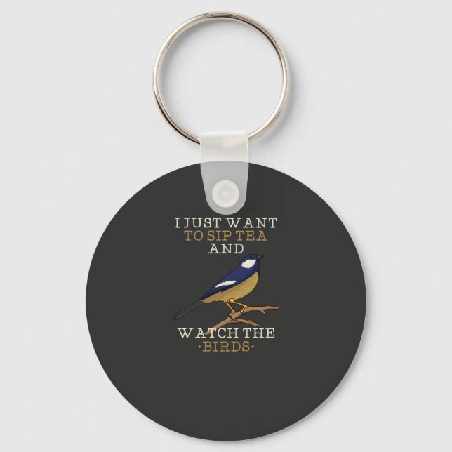 Bird Watching Keychain (Front)