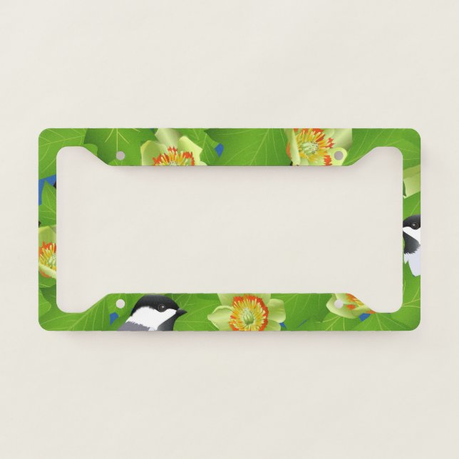 Bird Watching License Plate Frame (Front)