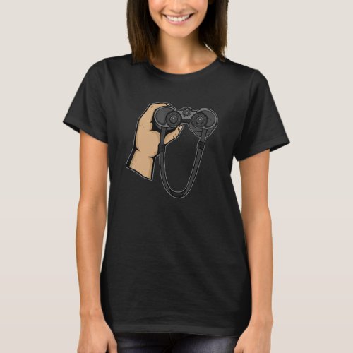 Bird Watching  Ornithologist Binoculars  Bird Watc T_Shirt