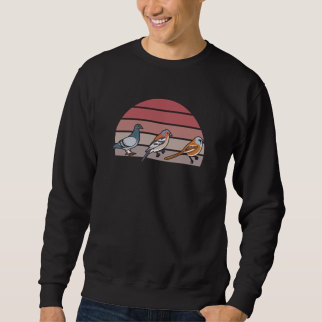 Bird Watching Retro Sweatshirt (Front)
