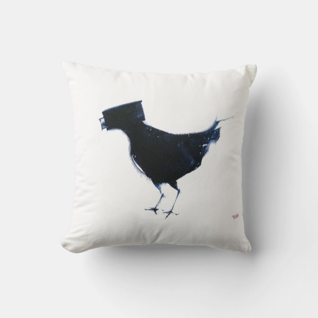 bird watching throw pillow (Front)