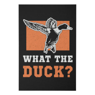 Bird Watching What The Duck Vintage Bird Watcher Faux Canvas Print