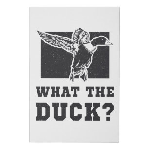 Bird Watching What The Duck Vintage Birding Birds Faux Canvas Print