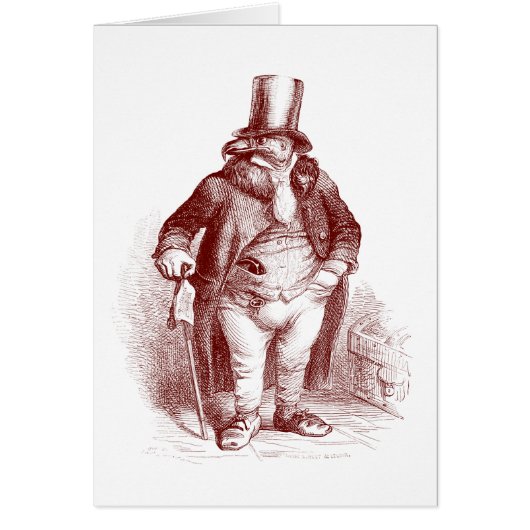 Bird wearing hat cards (Front)