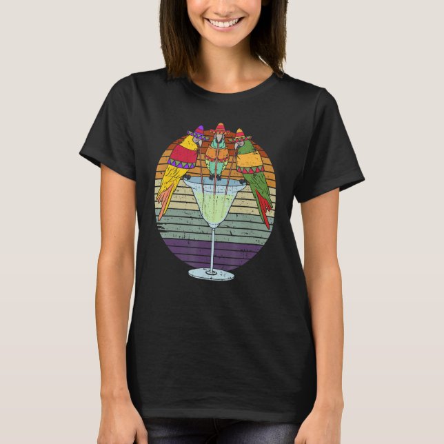 Bird Whisperer Tequila   Cinco De Mayo Parrot T-Shirt (Front)
