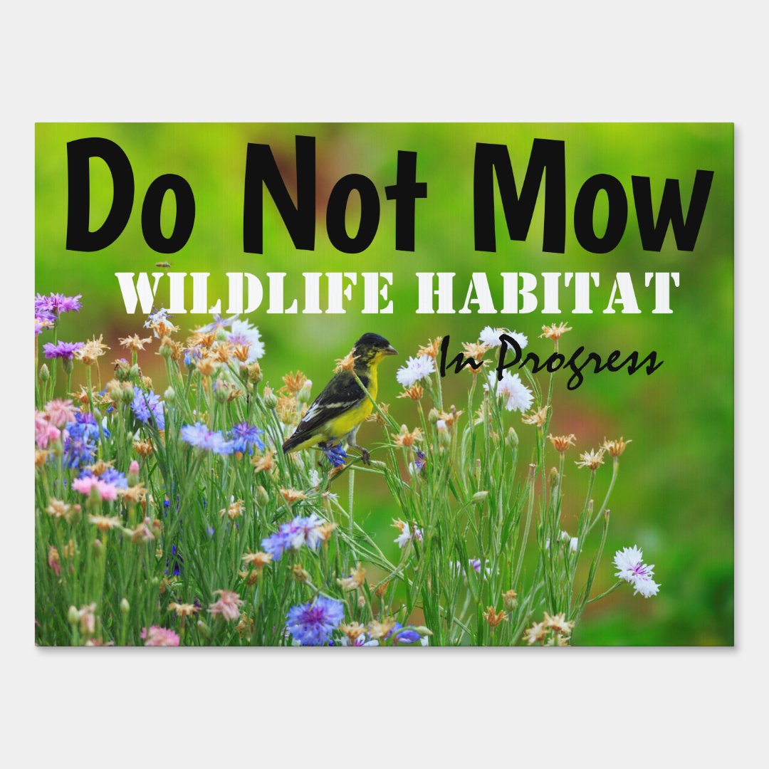 Bird Wildlife Habitat Sign 