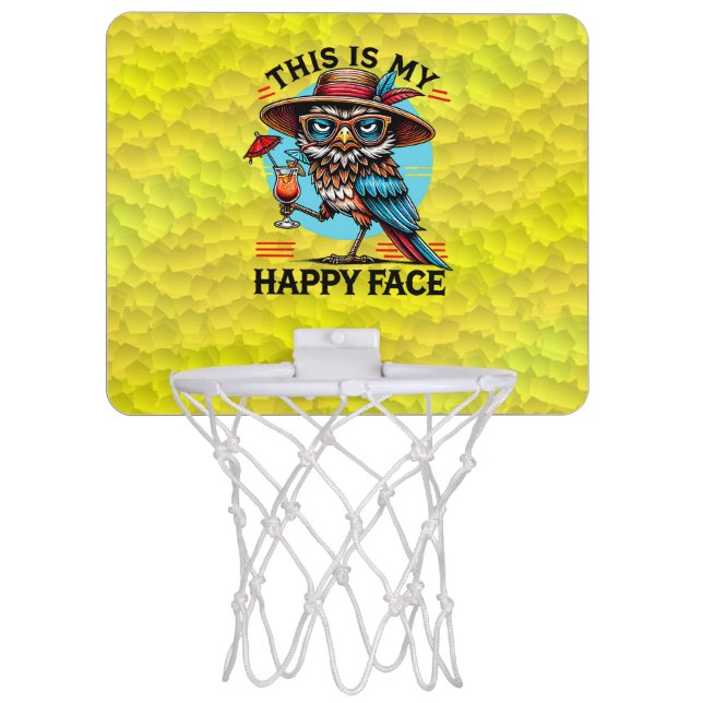 Bird with a Twist Mini Basketball Hoop (Front)