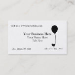 Bird With Balloon Business Card at Zazzle