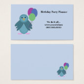 Bird with Balloons - Birthday Party Planner (Front & Back)
