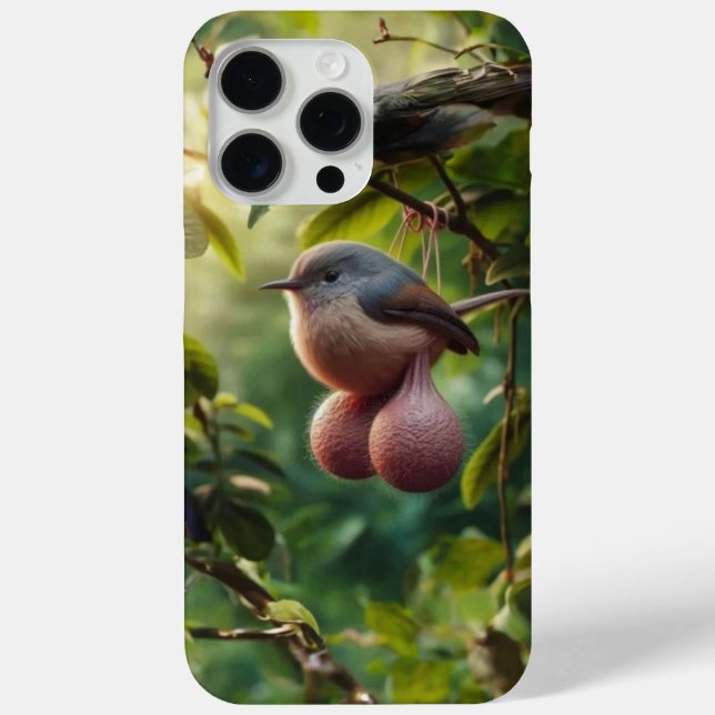 bird with balls phone case (Back)