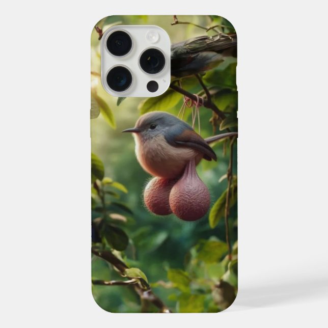 bird with balls phone case (Back)