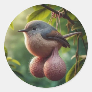 bird with balls sticker