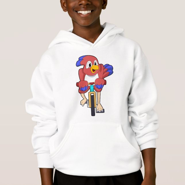 Bird with Bicycle Hoodie (Front)