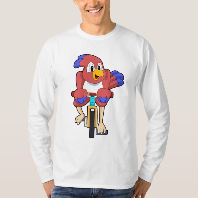 Bird with Bicycle T-Shirt (Front)
