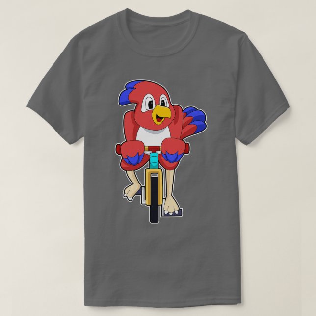 Bird with Bicycle T-Shirt (Design Front)