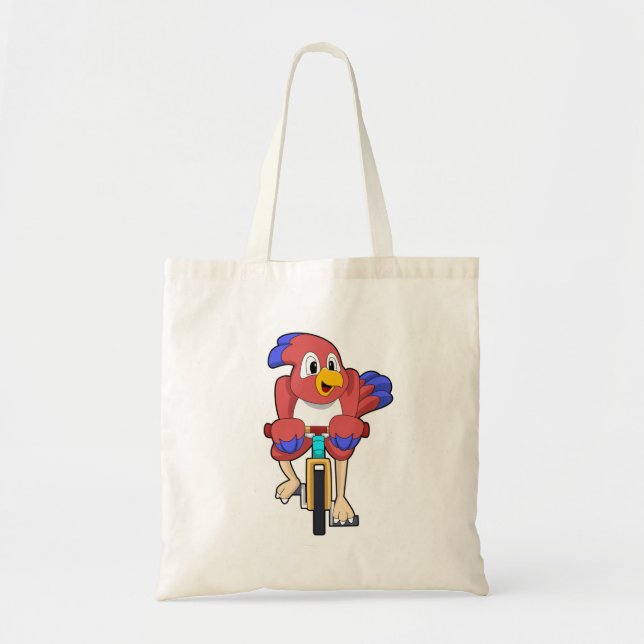 Bird with Bicycle Tote Bag (Front)