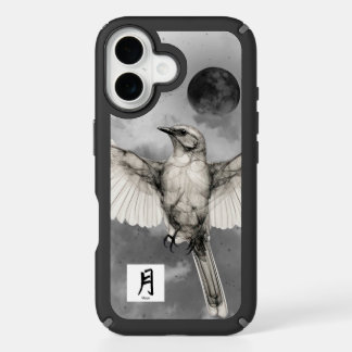 BIRD WITH BLACK MOON PHONE CASE