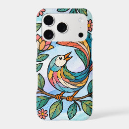 Bird with blue background iPhone 17 pro case
