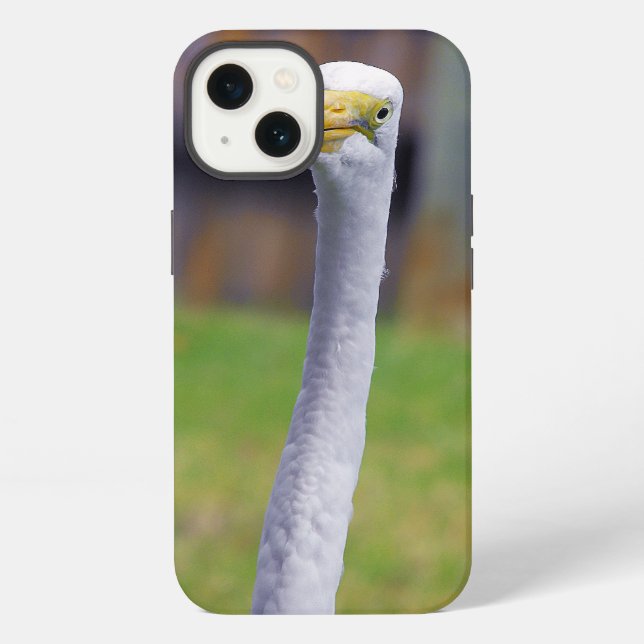 Bird with Long Neck Iphone Case (Back)