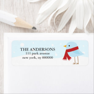 Bird with Scarf Labels