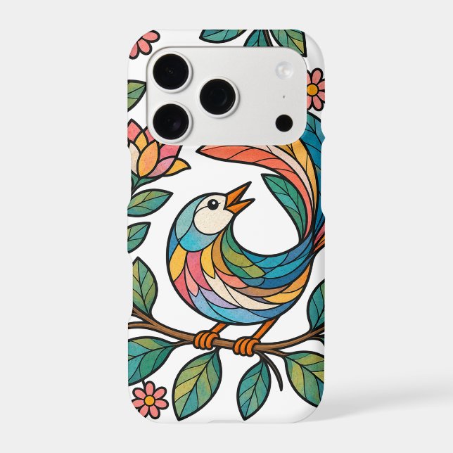 Bird with White Background iPhone Case (Back)