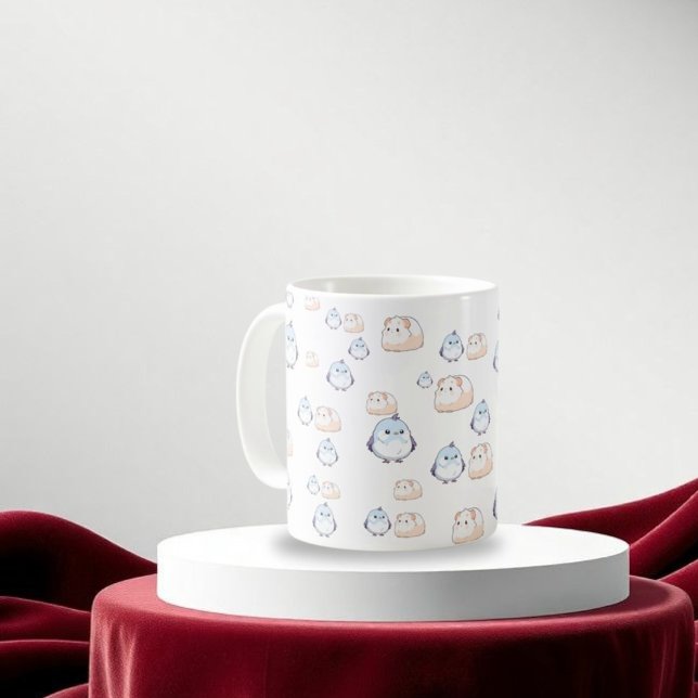 Bird withe hamster two Cute animal for kid mug (Creator Uploaded)