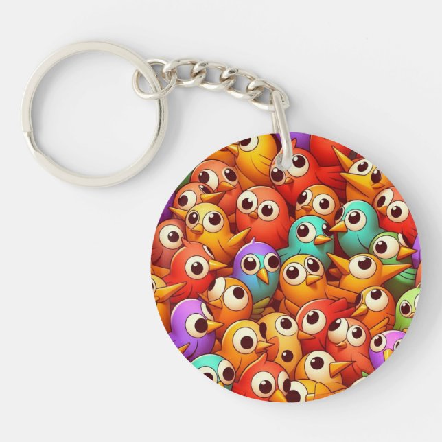 Bird World Keychain (Front)