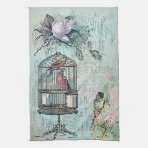 Birdcage Blossom Towel