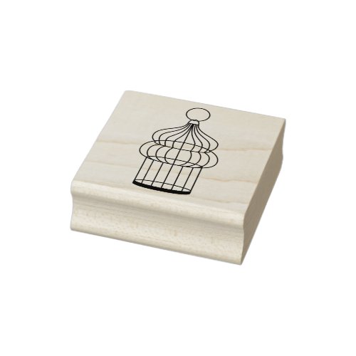 Birdcage Rubber Stamp for Scrapbooks and Crafting