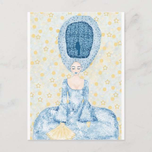 Birdcage Wig Postcard (Front)