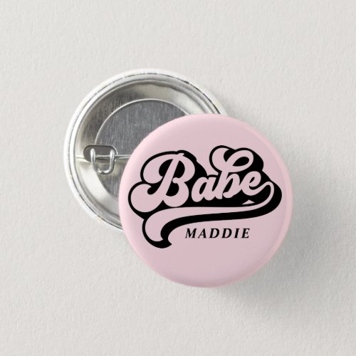 Birde Babe Custom Name Badge Button