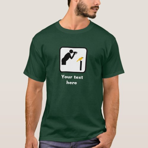 Birder  Bird Watcher Dark Logo __ Customizable T_Shirt