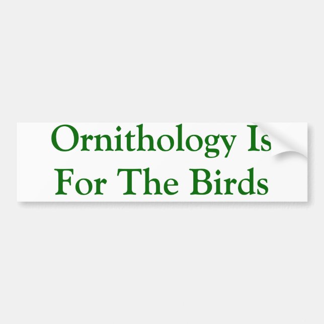 Birder Bumper Sticker (Front)
