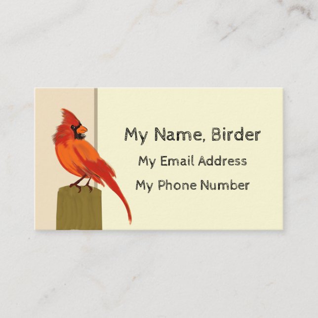 Birder Calling Card (Front)