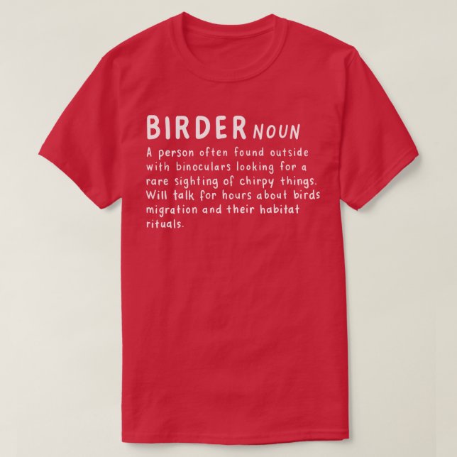 Birder Definition 2 T-Shirt (Design Front)