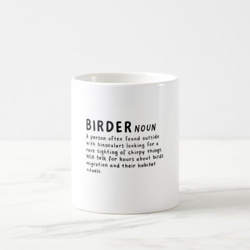 Birder Definition Coffee Mug