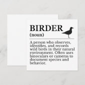 Birder definition - wild bird observer (Front/Back)
