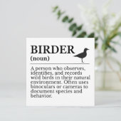 Birder definition - wild bird observer (Standing Front)