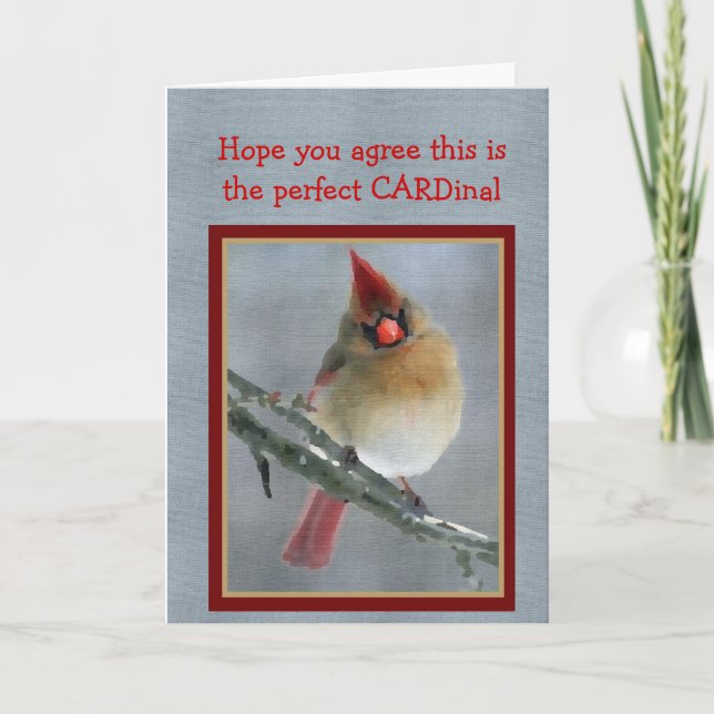 Birder Valentine's Day Card (Front)
