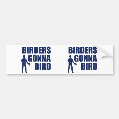 Birders Gonna Bird Bumper Sticker
