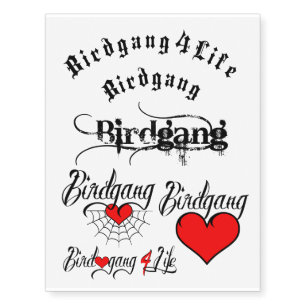 Birdgang Assorted - Temporary Tattoos