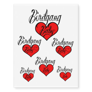 Birdgang Baby - Temporary Tattoos