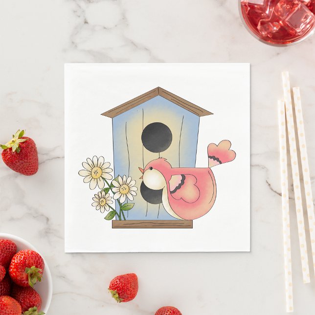 Birdhouse and Bird Napkins (Creator Uploaded)