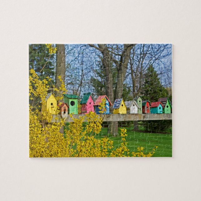 Birdhouse Boulevard Jigsaw Puzzle (Horizontal)